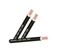 Coaxial cable 0.6 / 1KV low voltage conductor Cu / XLPE / PVC