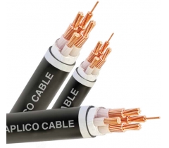 0.6/1KV four - core XLPE unamoured cable with reduced neutral conductor Cu(Al)XLPE/PVC
